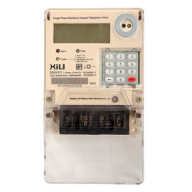 Single Phase Two Wire Prepayment Power Energy Meter / KWH Meters with Integrated Keypad