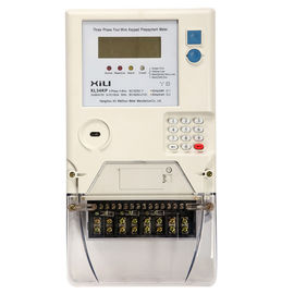 Three Phase Four Wire Electricity Prepayment Meter / Smart Electric Meters 50Hz or 60Hz